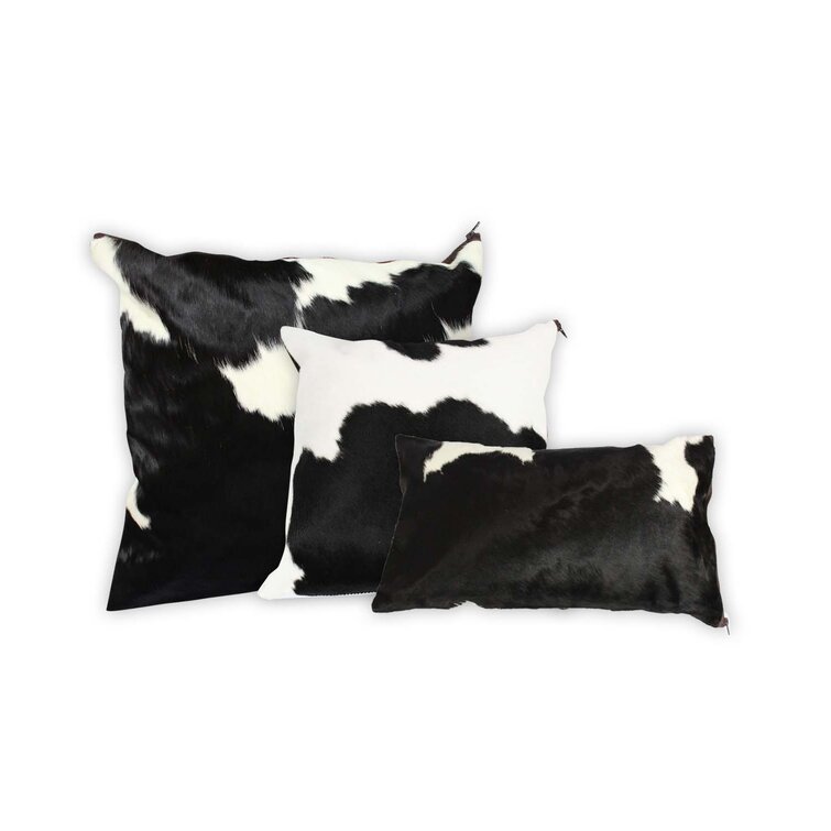 Cowhide store lumbar pillows